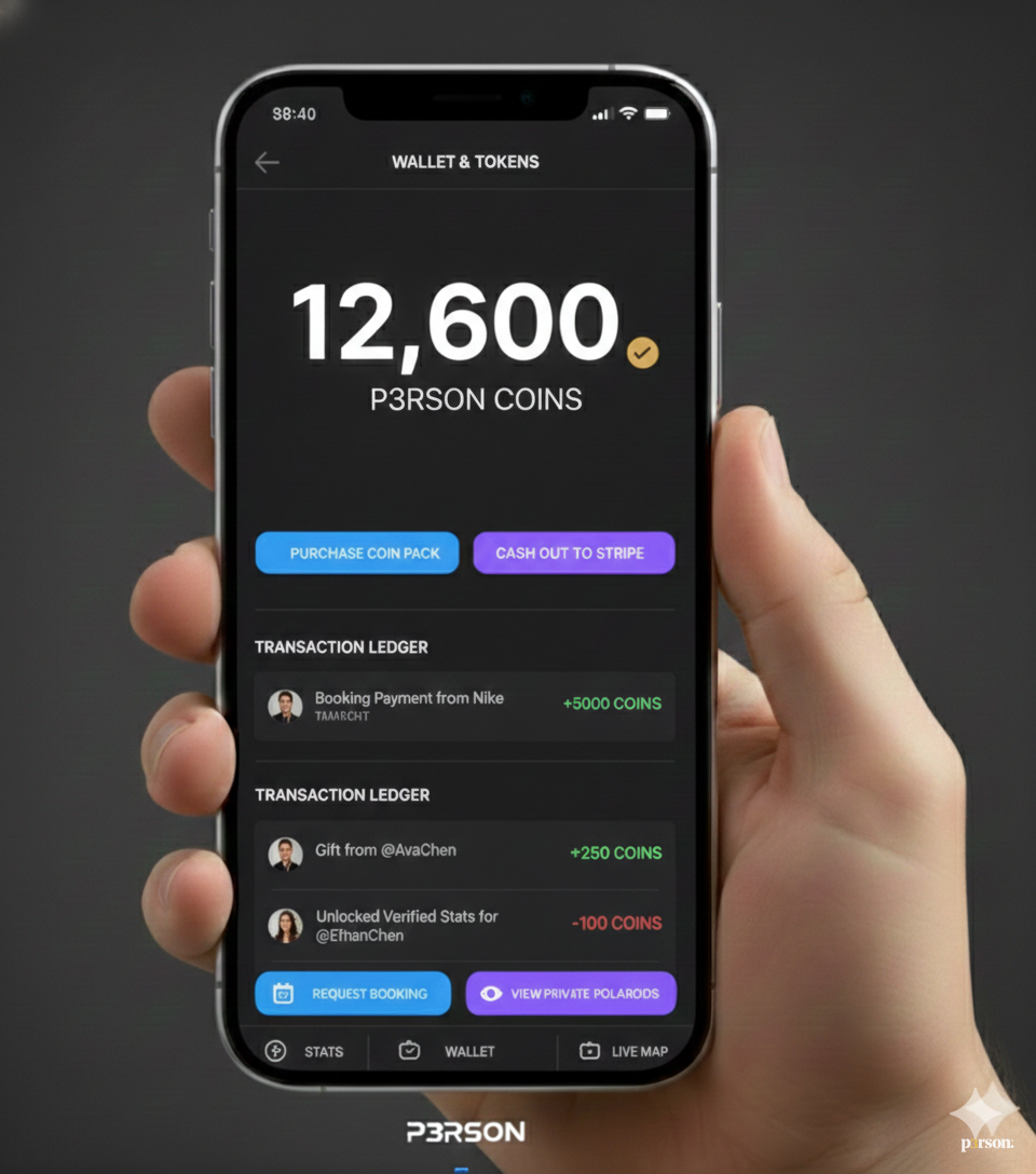 P3RSON App: Wallet & Token Management