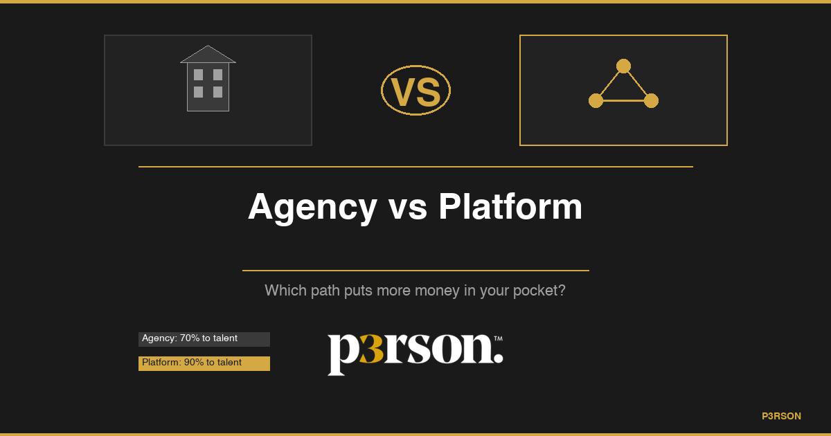 Talent agency versus talent platform comparison
