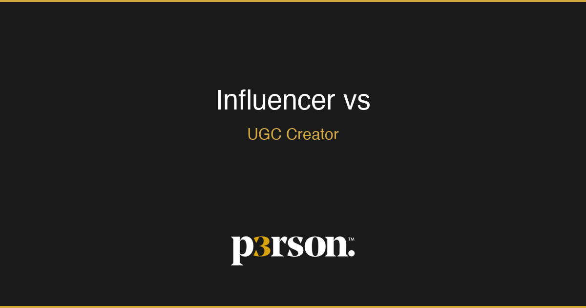 Influencer vs UGC creator