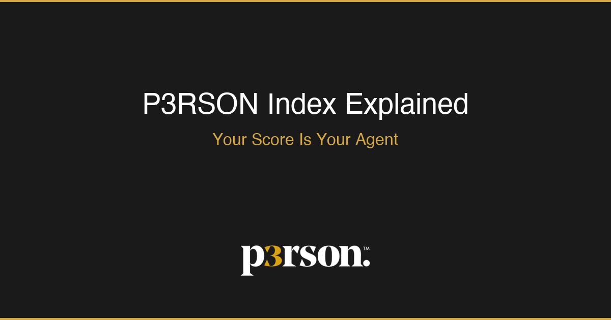 How the P3RSON Index talent scoring works
